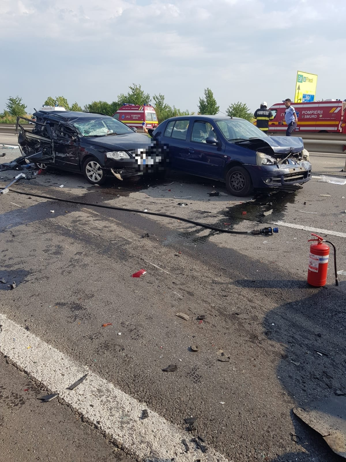 Accident rutier: sofer fugind de pedeapsa