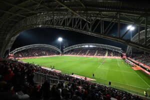 SuperLiga: Moment emoționant înainte de meciul UTA Arad – Oțelul Galați