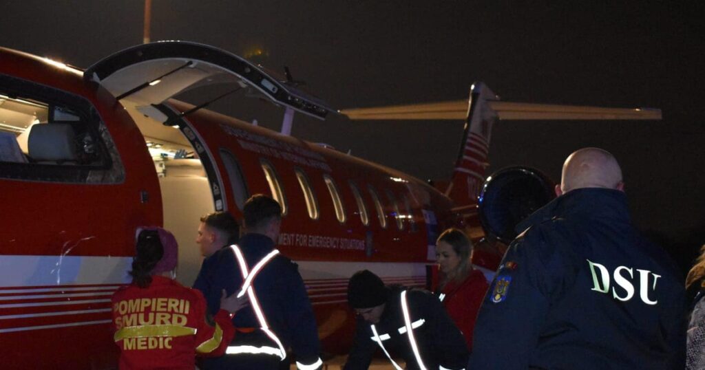 Forțele Aeriene Române au evacuat 12 pacienți palestinieni din Gaza. Cinci dintre ei vor fi tratați la două spitale de copii din București