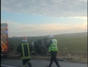VIDEO Accident înfiorător pe A1: Șapte autoturisme au fost implicate