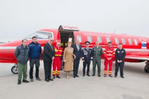 FOTO Majestatea Sa Margareta și Principele Radu au vizitat Inspectoratul General de Aviaţie al MAI