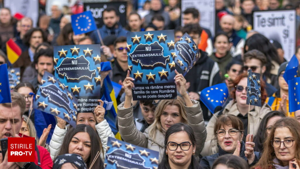 Mii de oameni au ieșit în stradă în marile orașe ale țării, pe 9 Mai: „România nu uita, Europa-i casa ta”. FOTO