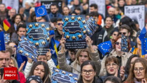 Mii de oameni au ieșit în stradă în marile orașe ale țării, pe 9 Mai: „România nu uita, Europa-i casa ta”. FOTO