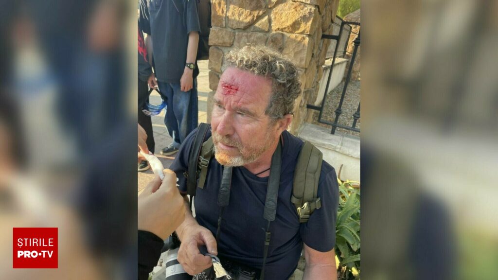Momentul în care un jurnalist este împușcat în cap în timp ce filmează la protestele din Los Angeles | VIDEO