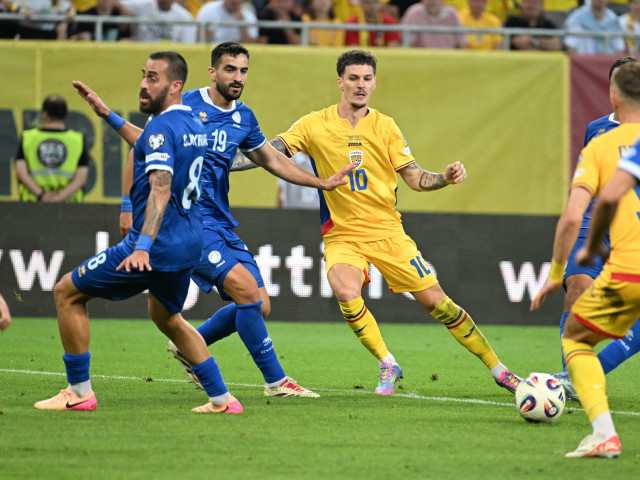 România -0. GOOOL! Dennis Man a majorat scorul! ”Tricolorii” domină jocul