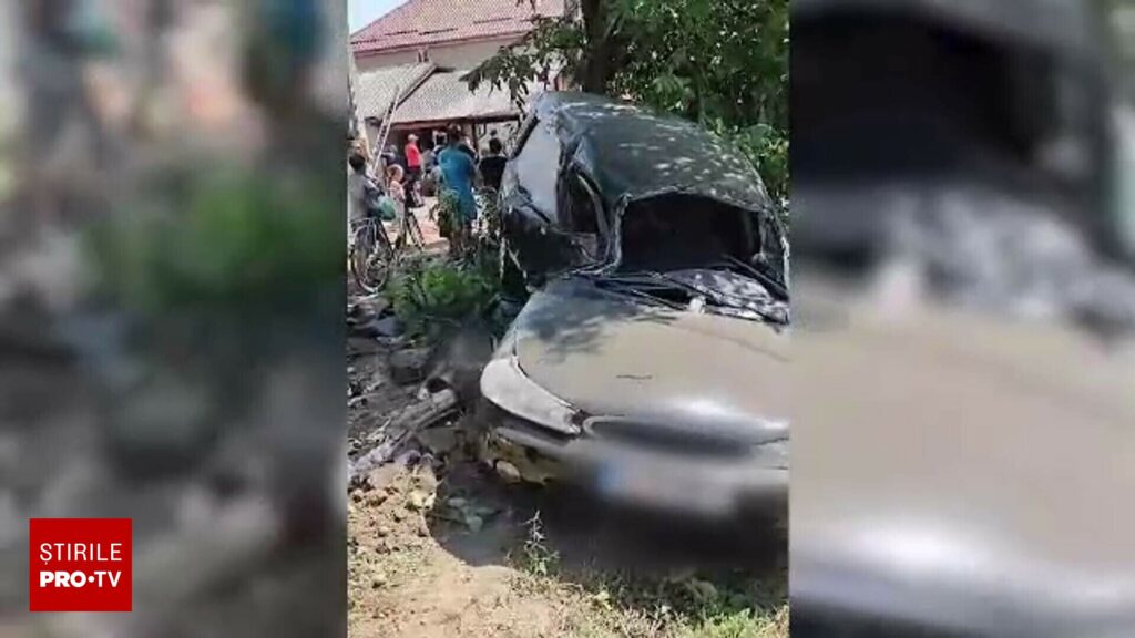 Carambol pe DN25 în Galați, provocat de o depășire riscantă. Patru mașini au fost spulberate