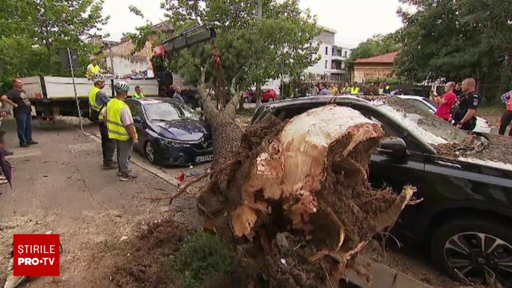 Vijelia a făcut prăpăd în București și Ilfov. O femeie a murit după ce resturile unui acoperiș au căzut peste casa sa