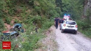 Un camion a căzut într-o râpă, în Gorj. Sunt doi morți și patru răniți. A fost activat Planul Roșu