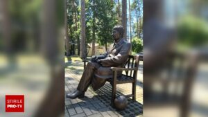 Șahtior Donețk va trimite statuia lui Mircea Lucescu în România: „Este în drum spre Mister”. VIDEO