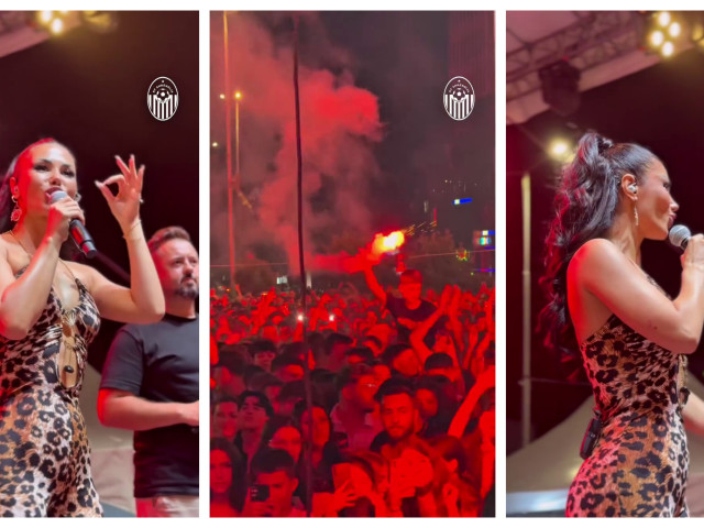 Imagini interzise fanilor FCSB. Cine e femeia celebră alături de care au petrecut jucătorii de la Shkendija în centrul orașului