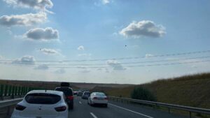 Accident cu cinci maşini pe A2, sensul Constanţa