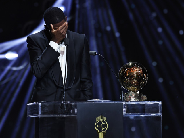 Momentul în care Ousmane Dembele a cedat, la gala Balonului de Aur