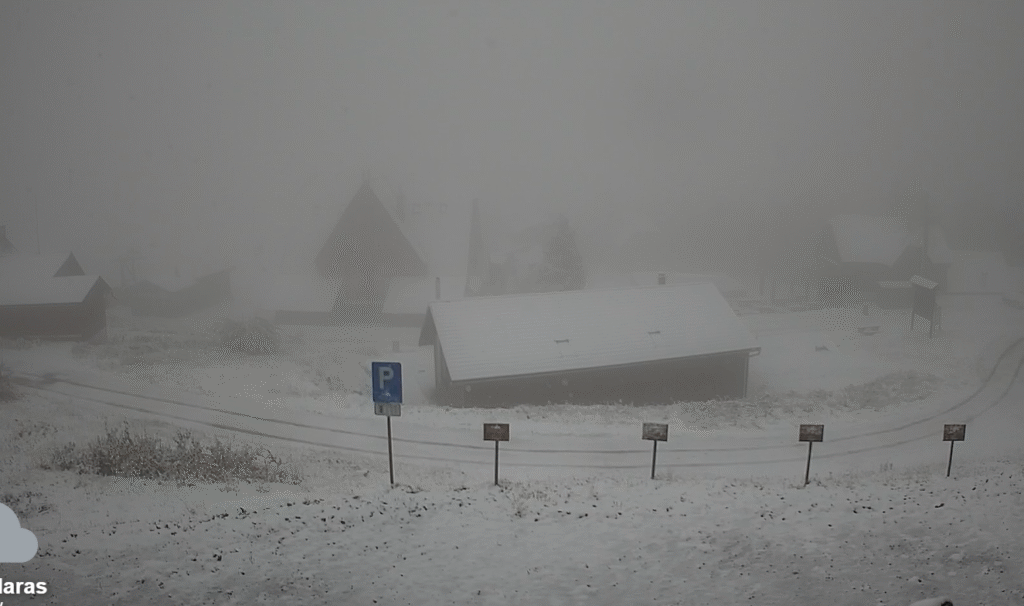 VIDEO. Ninge ca-n povești în câteva localități și zone montane din România