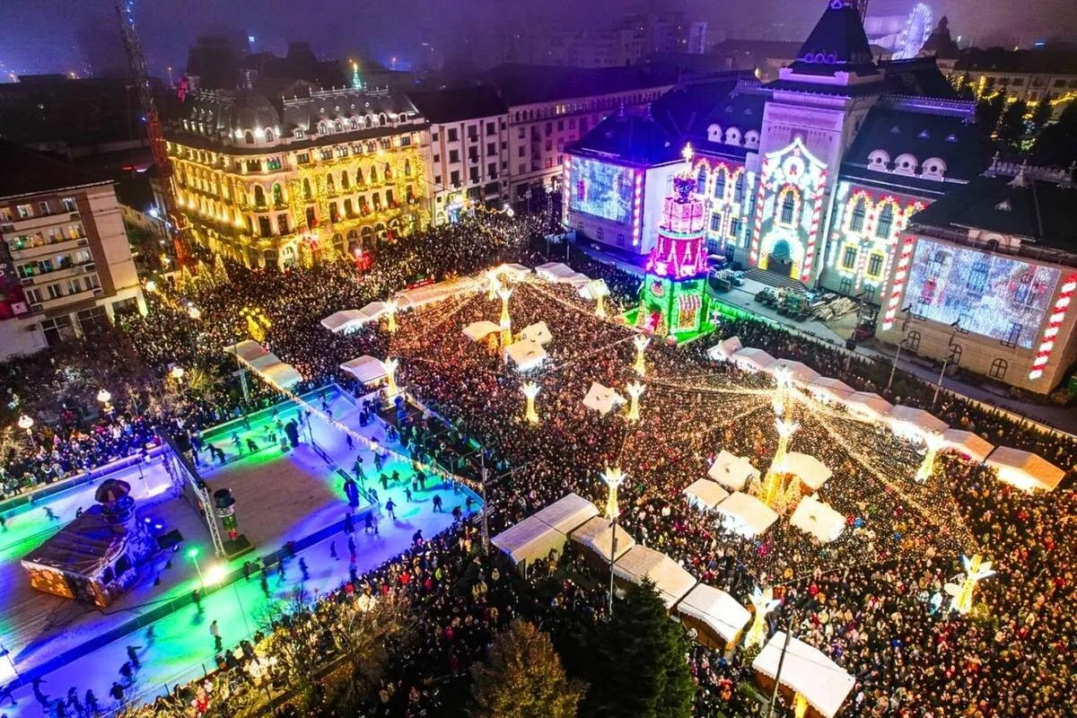 Presa franceză e fascinată de Târgul de Crăciun de la Craiova: Magnific! Rivalizează cu Strasbourg
