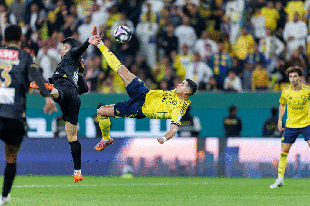 Ca în meciul cu Juventus! Gol MAGNIFIC din foarfecă a lui Cristiano Ronaldo la ultima fază!