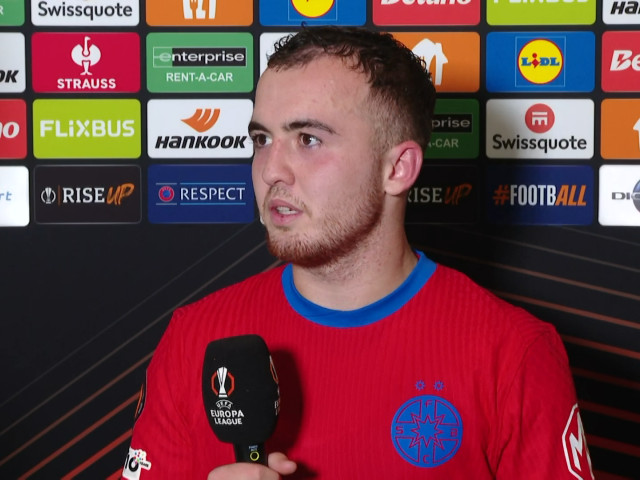 Reacția lui Mihai Toma, după ce a marcat primul gol pentru FCSB în ”nebunia” 4-3 cu Feyenoord