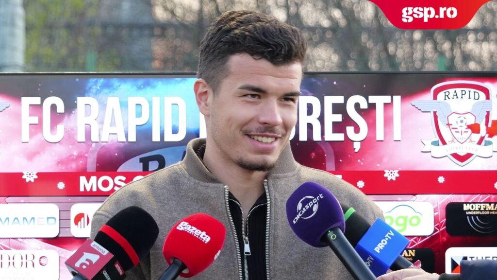 Cristian Ignat, fundașul Rapidului: „Mereu mi-am dorit o minge de fotbal când eram mic” + Cum vede meciul cu FCSB