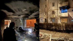 Doi tineri, de 30 și 31 de ani, în stare gravă după ce le-a explodat apartamentul abia renovat. ”S-au lovit de ușa mea, am crezut că sunt hoți”