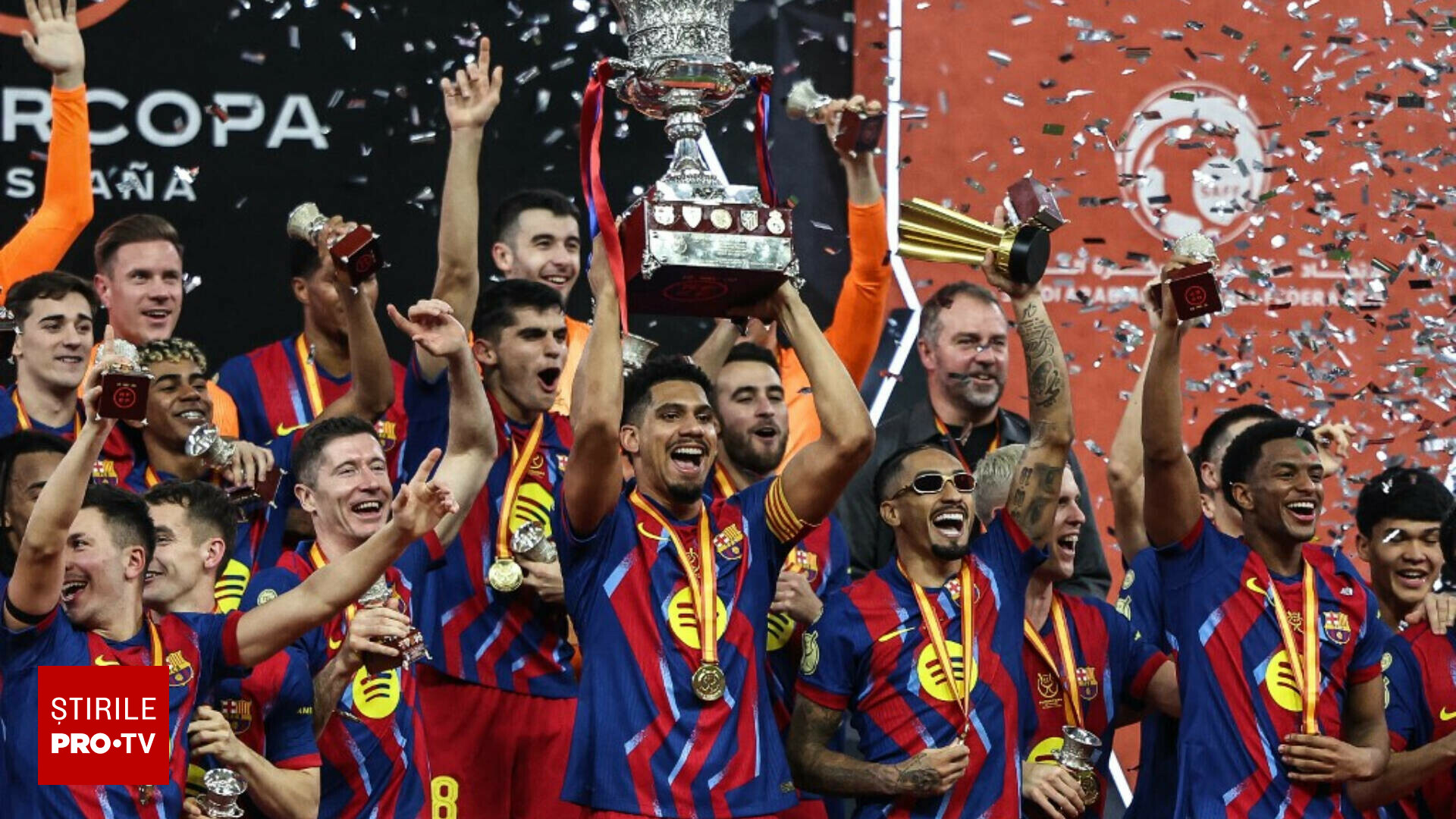FC Barcelona a câştigat Supercupa Spaniei, după ce a învins-o pe marea rivală Real Madrid. „El Clasico” s-a jucat la Jeddah