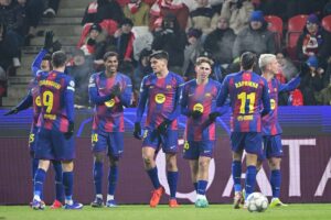 Meci de poveste la Praga! Barcelona se impune după un thriller cu Slavia » Catalanii rămân în lupta pentru primele 8 locuri