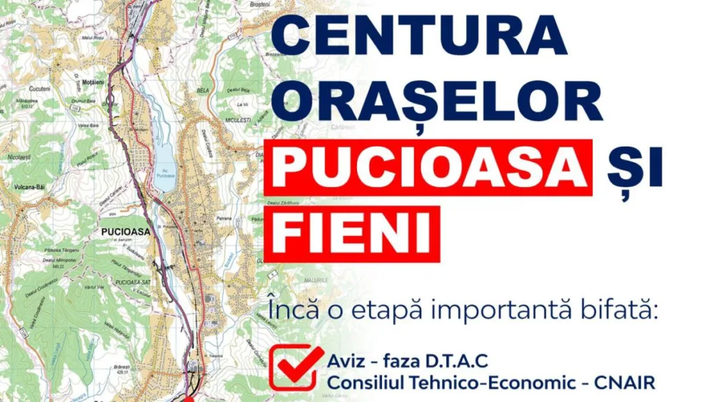 Corneliu Ștefan: Centura Orașelor Pucioasa și Fieni intră în linie dreaptă