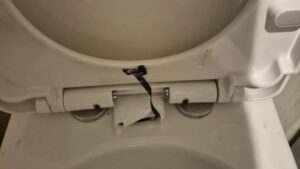 O femeie a descoperit o cameră video ascunsă sub capacul unei toalete, într-un restaurant din UK. Poliția a deschis o anchetă