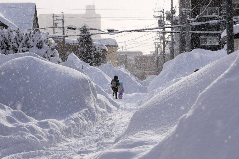 VIDEO Japonia sub nămeți. Cel puțin 14 persoane și-au pierdut viața