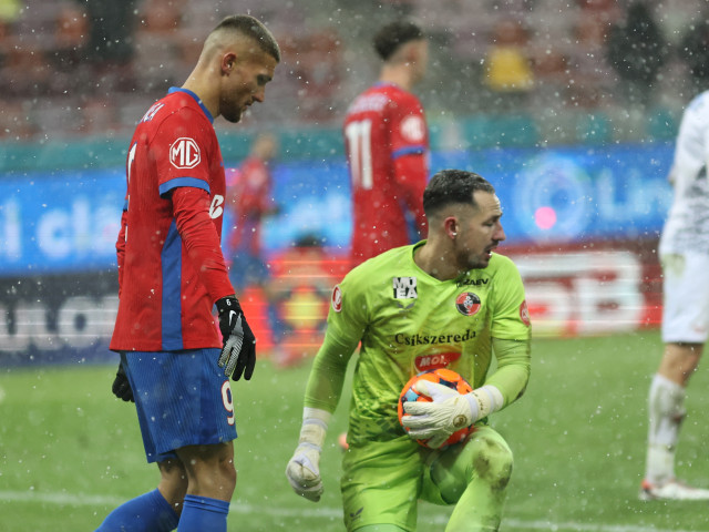 Reacția lui Eduard Pap, după ce i-a apărat penalty-ul lui Florin Tănase în FCSB