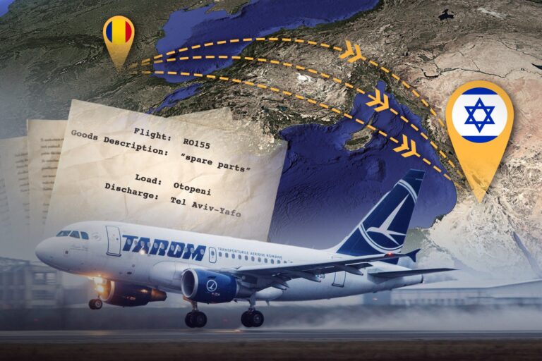 INVESTIGAȚIE. Cum au ajuns să plece din România către Israel exporturi militare de zeci de milioane de euro în 2025. Componente pentru Elbit, transportate cu avioane de linie. „Eu sunt un furnizor, pe mine nu mă interesează ce face clientul cu produsul”