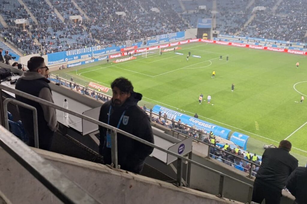 De unde a urmărit suspendatul Filipe Coelho meciul Universitatea Craiova -off
