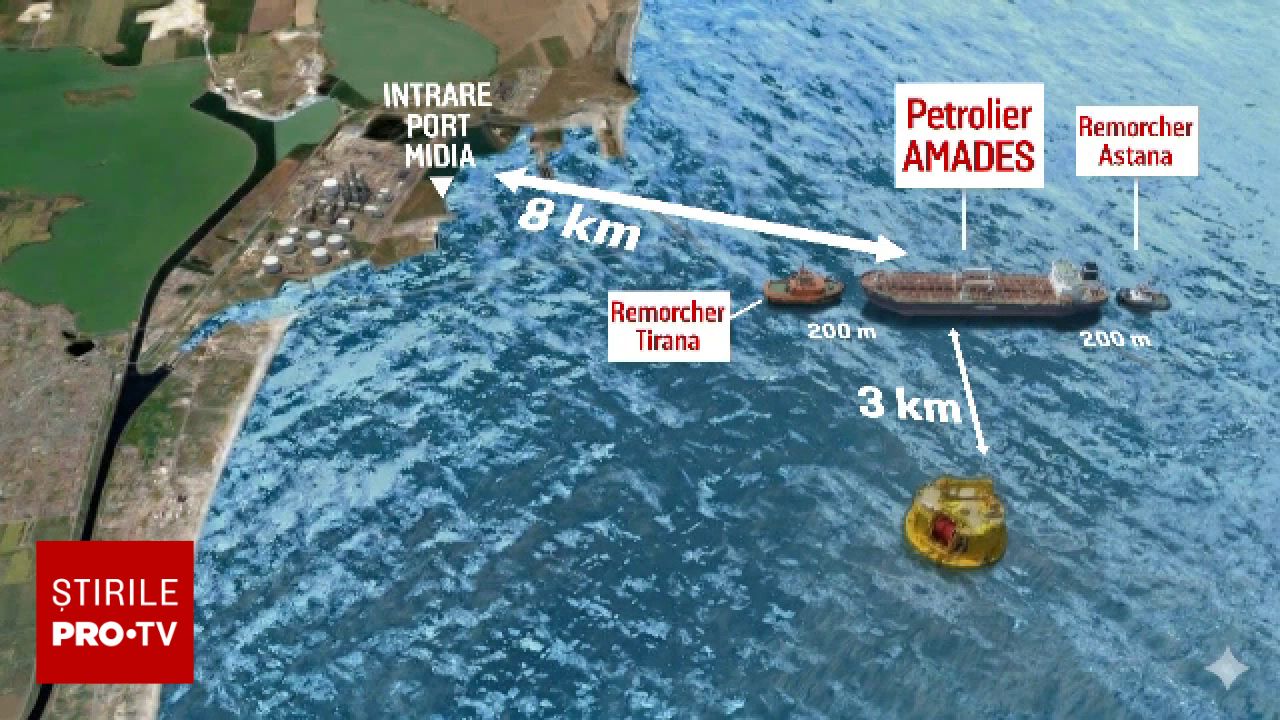 Remorcherul scufundat în Marea Neagră a fost găsit. Doi marinari au murit, iar trei sunt dispăruți