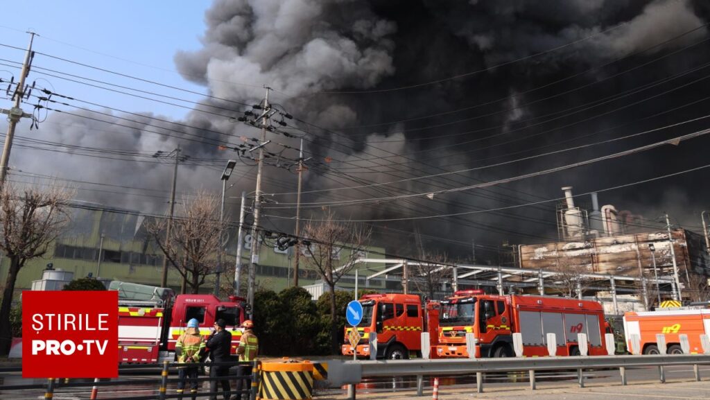 Incendiu la o fabrică de piese auto din Coreea de Sud. Cel puțin 14 oameni au murit şi 60 sunt răniţi