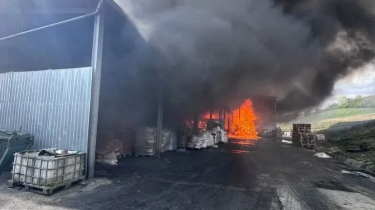 Incendiu puternic în județul Sălaj. A fost emis mesaj Ro-Alert