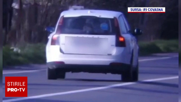 Șofer băut prins în trafic în Covasna, cu doi copii în portbagaj. Bărbatul a rămas fără permis și a primit amendă
