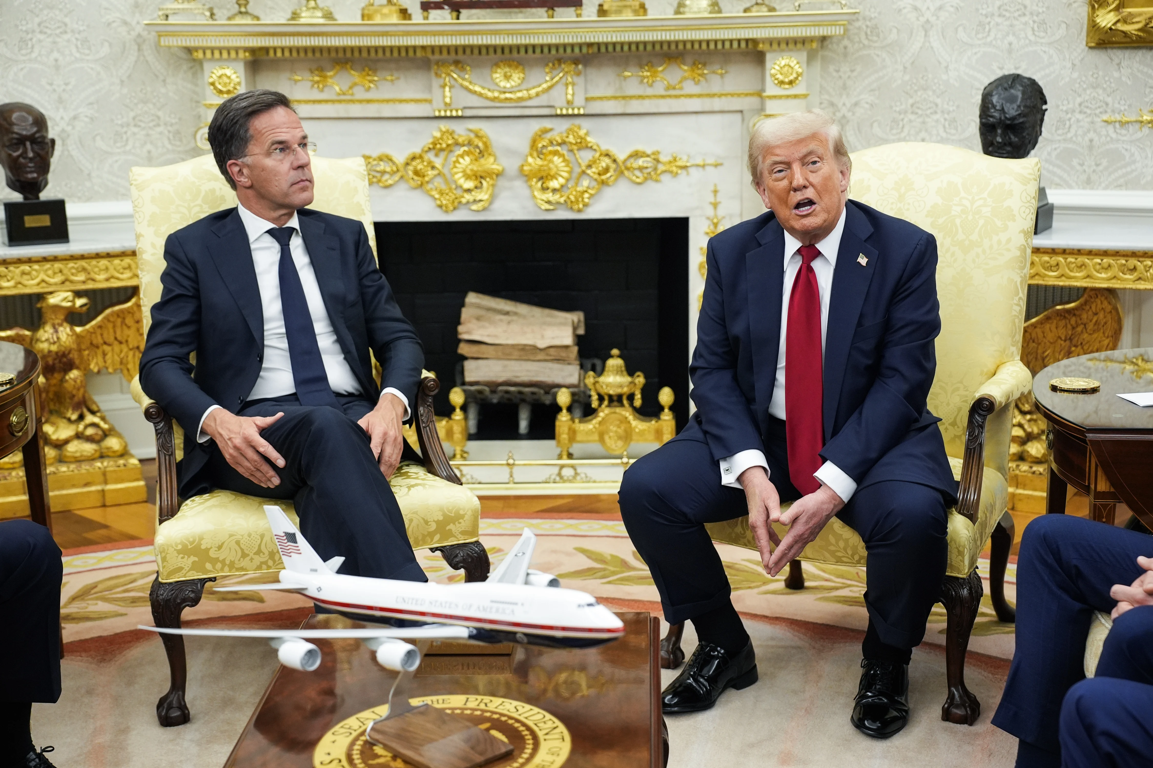 Mark Rutte şi Donald Trump s-au &icirc;nt&acirc;lnit şi &icirc;n urmă cu opt luni la Casa Albă. FOTO: EPA EFE