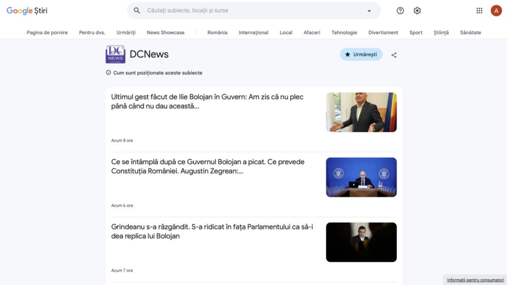 Cum să faci din DC News sursa ta preferată de știri în căutările Google