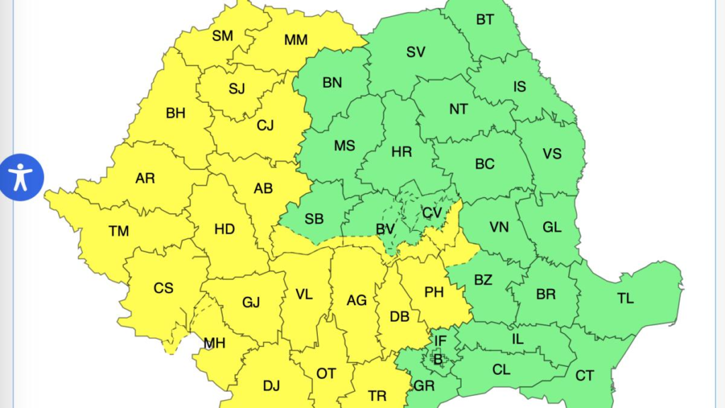 Se strică vremea. Fenomene severe imediate. A fost emis Cod Portocaliu de vijelii puternice și averse