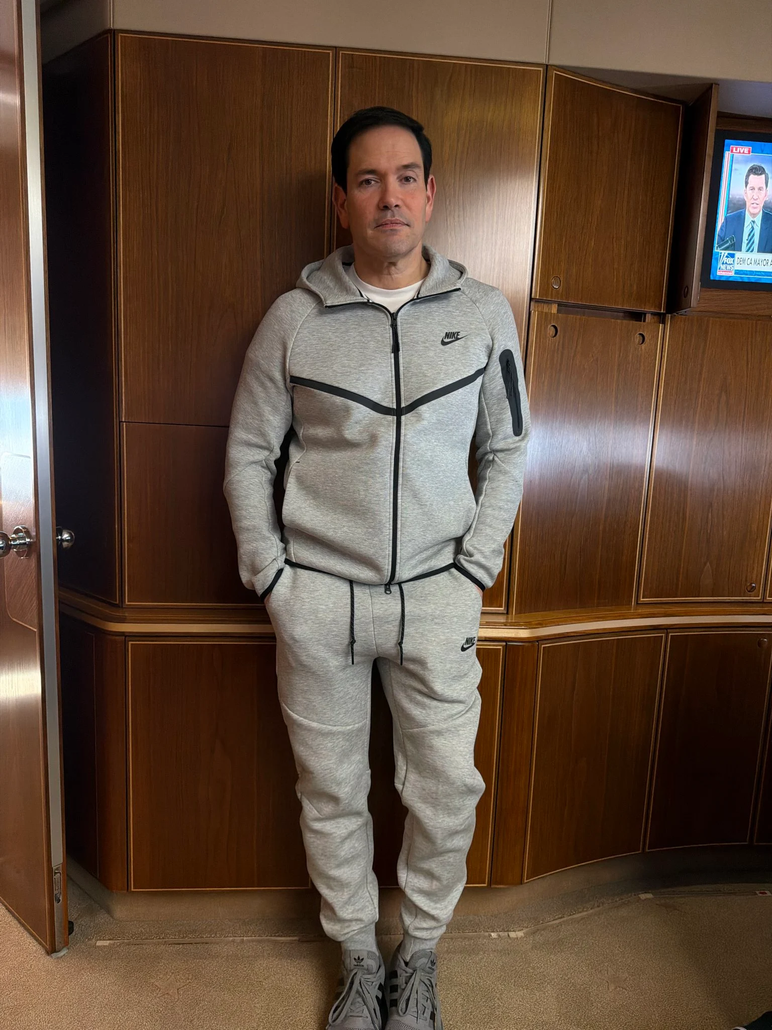 Marco Rubio a purtat un trening identic cu cel al lui Maduro FOTO X / Steven Cheung @StevenCh
