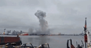 O dronă marină a explodat în Portul Constanța. „A vibrat tot apartamentul”