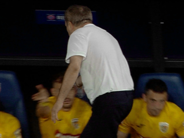 Camerele au surprins tot! Ce a făcut Gică Hagi, chiar înainte să se termine România -1