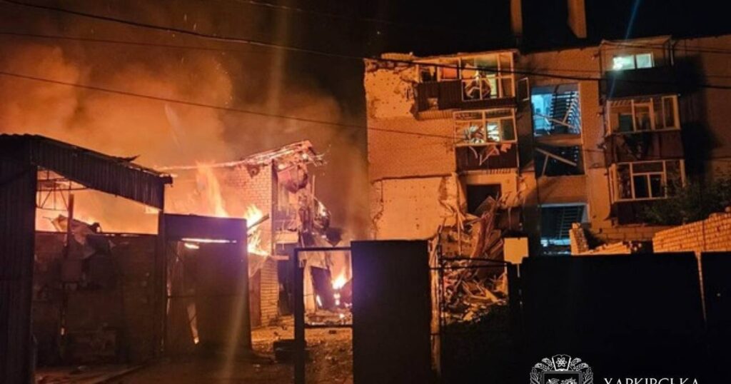 Atac rusesc cu drone și rachete asupra regiunii Harkov: trei persoane au murit și 18 au fost rănite