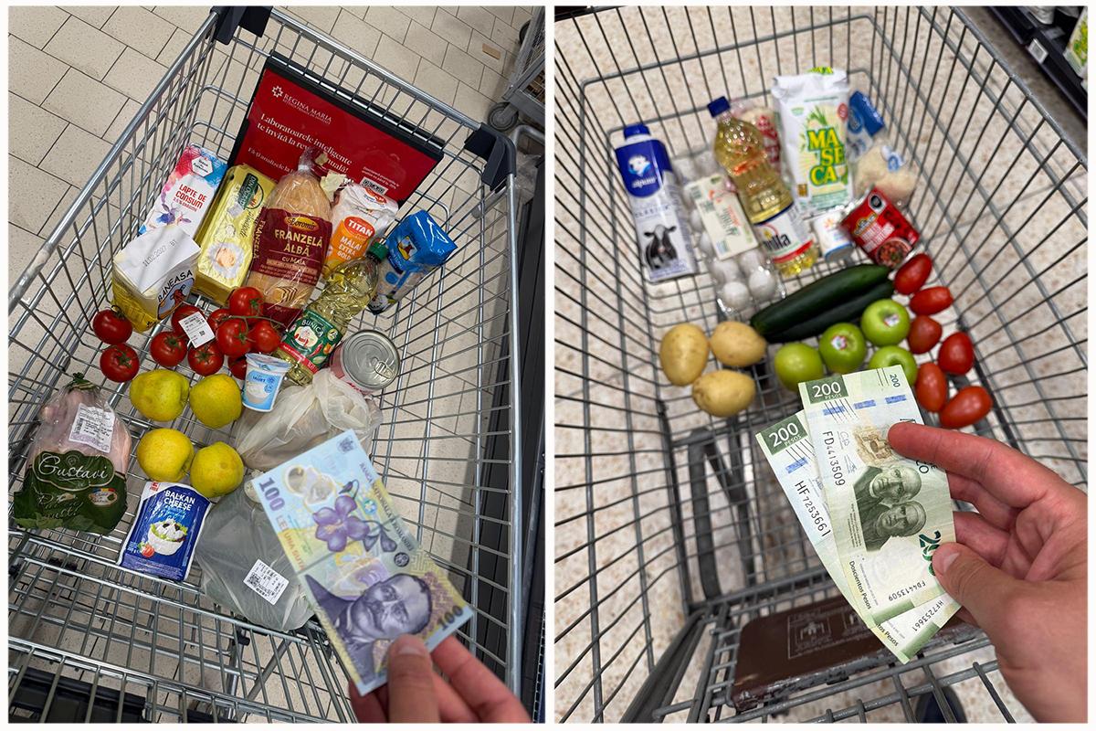 Șoc la supermarket în Mexic: ce cumperi cu 100 de lei la București vs 400 de pesos în CDMX