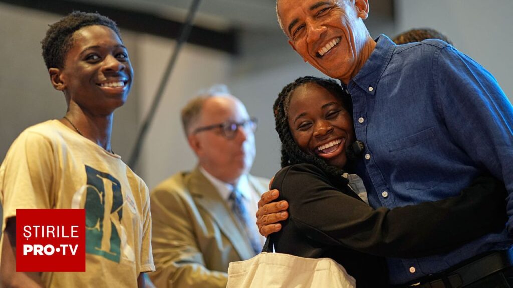 Barack și Michelle Obama i-au surprins pe vizitatorii centrului prezidențial. Admirator: ”Plângeam, pur și simplu”