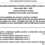 Evaluarea Națională 2026: Baremele și subiectele la Limba română, publicate de Ministerul Educației