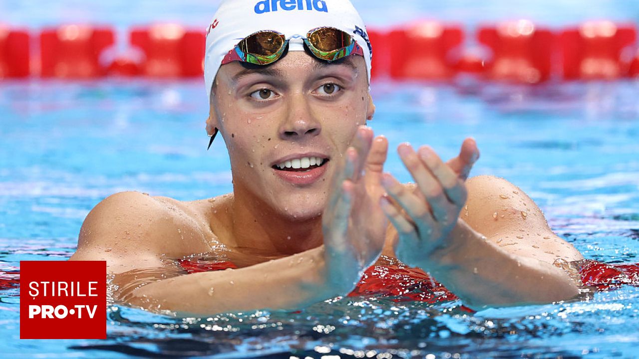 David Popovici a cucerit medalia de aur la Roma, cu record al competiției. Românul, de neîntrecut în proba de 100 m liber