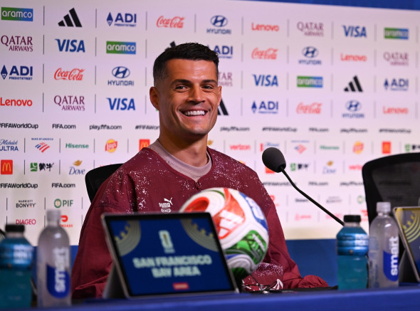(SP)U.S. SANTA CLARA FOOTBALL FIFA WORLD CUP PRESS CONFERENCE SUI VS QAT