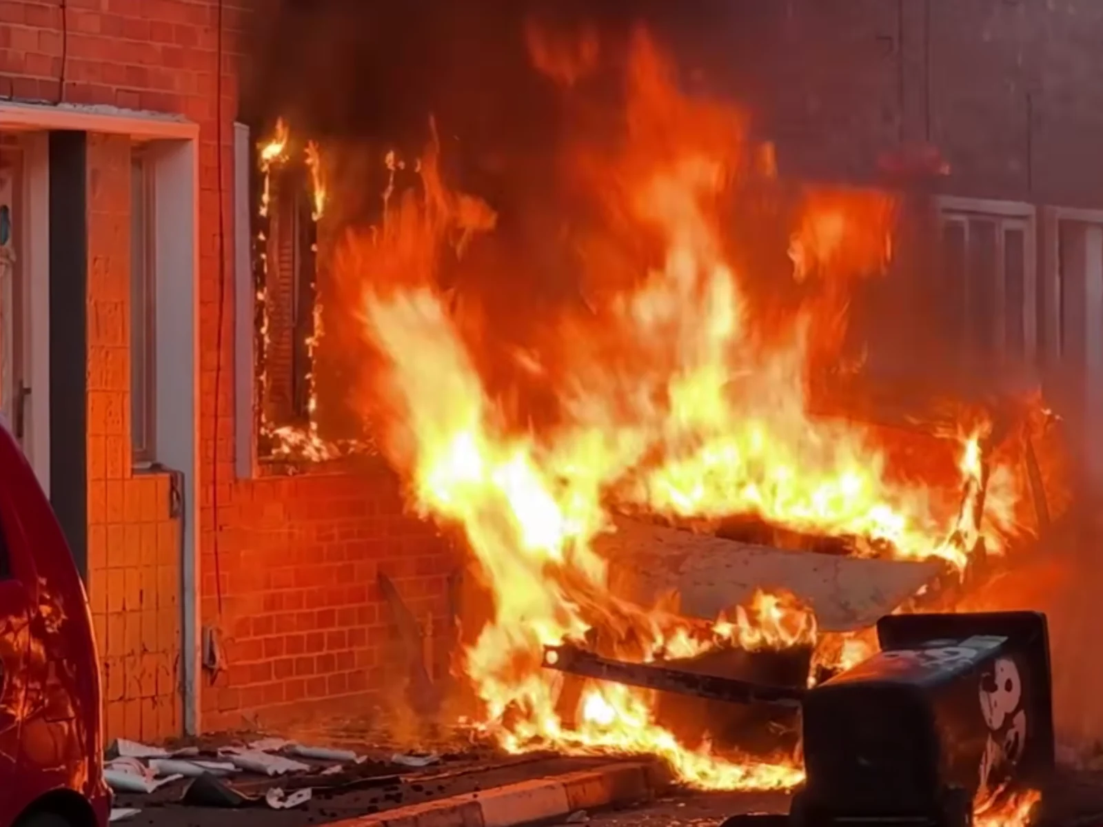 Proteste violente în Belfast/FOTO: Captură video Youtube/The Sun