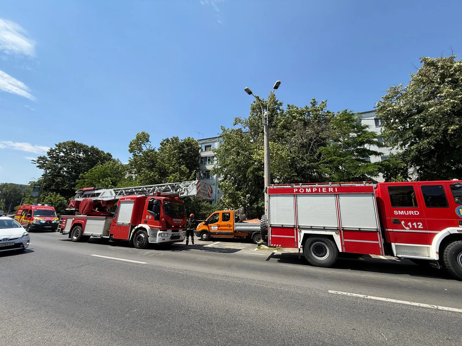 Este din nou pericol de explozie &icirc;n Rahova. FOTO: ISU