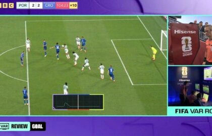 Nemaivăzut! Gol anulat pentru ofsaid în 90+13 în Portugalia