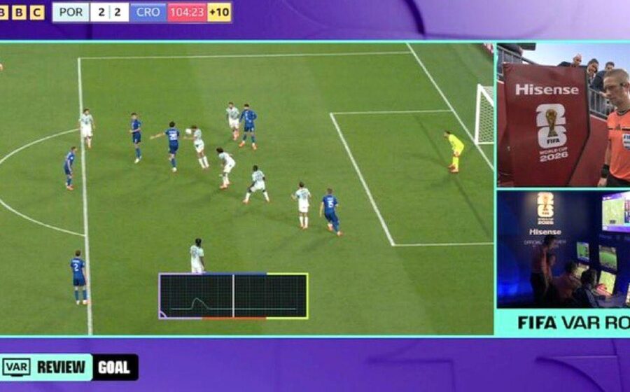 Nemaivăzut! Gol anulat pentru ofsaid în 90+13 în Portugalia